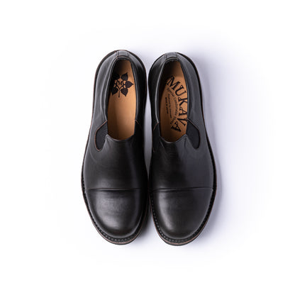 MU-968　SIDE-GORE SLIP-ON SHOES BL