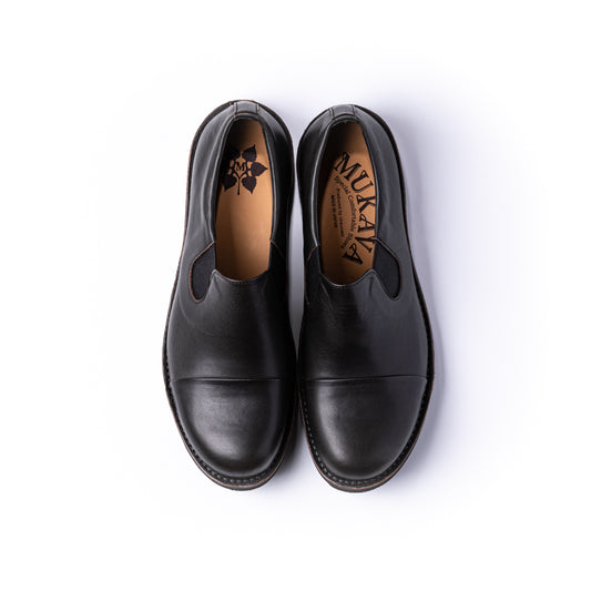 MU-968　SIDE-GORE SLIP-ON SHOES BL