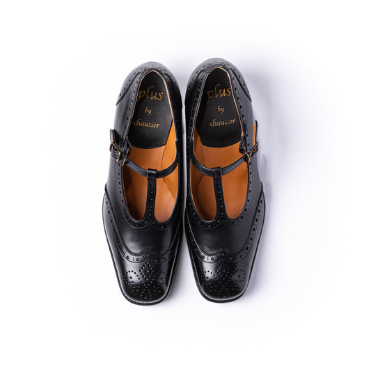 PC-5054　T-STRAP PUMPS BL