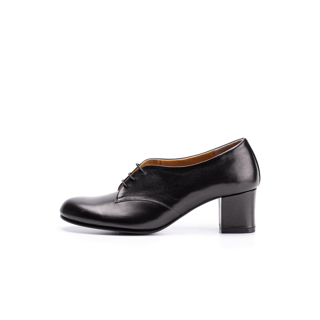 C-2223　PLAIN TOE HEELS BL