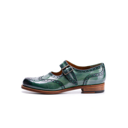 【受注生産】PC-5055　ONE-STRAP WINGTIP SHOES GRE