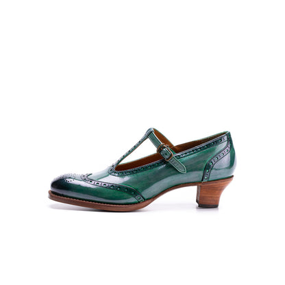 PC-5054 T-STRAP PUMPS BL