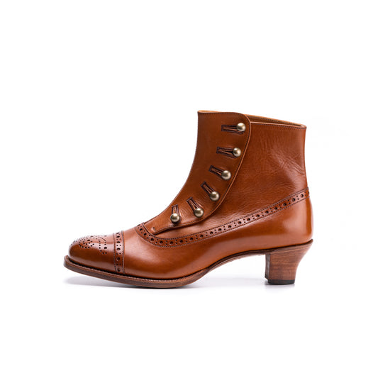 PC-5053　BUTTON HEEL BOOTS BR