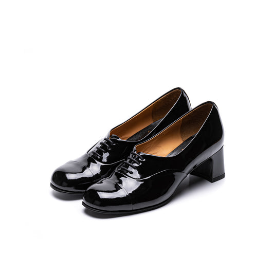 C-2185　LACE-UP HEELS BLE