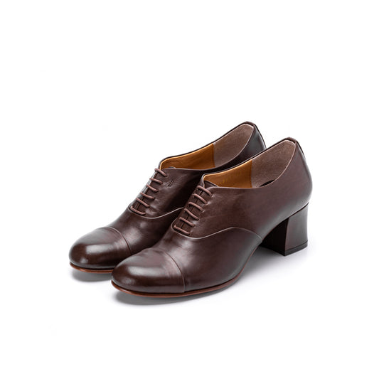 C-2243　CAP-TOE HEELS DBR