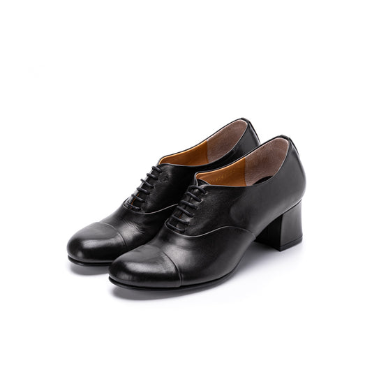 C-2243　CAP-TOE HEELS BL