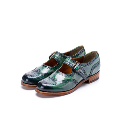 【受注生産】PC-5055　ONE-STRAP WINGTIP SHOES GRE