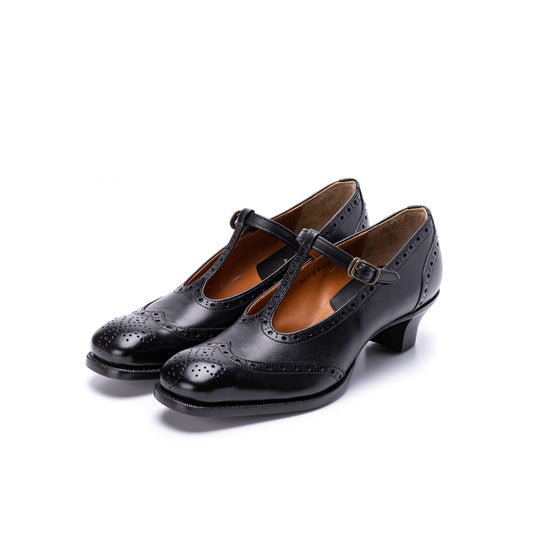 PC-5054　T-STRAP PUMPS BL