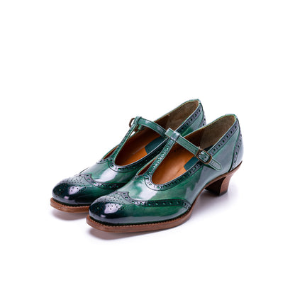 PC-5054 T-STRAP PUMPS BL