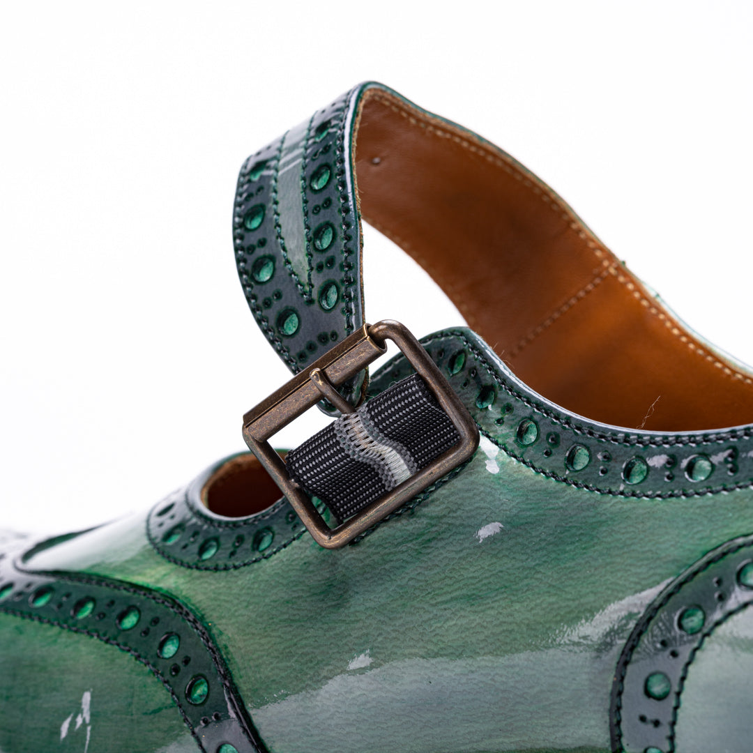 【受注生産】PC-5055　ONE-STRAP WINGTIP SHOES GRE