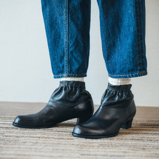 C-2332　SHORT BOOTS BL