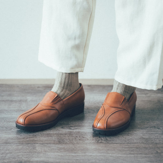 C-2347　VIBRAM SOLE LOAFERS BR