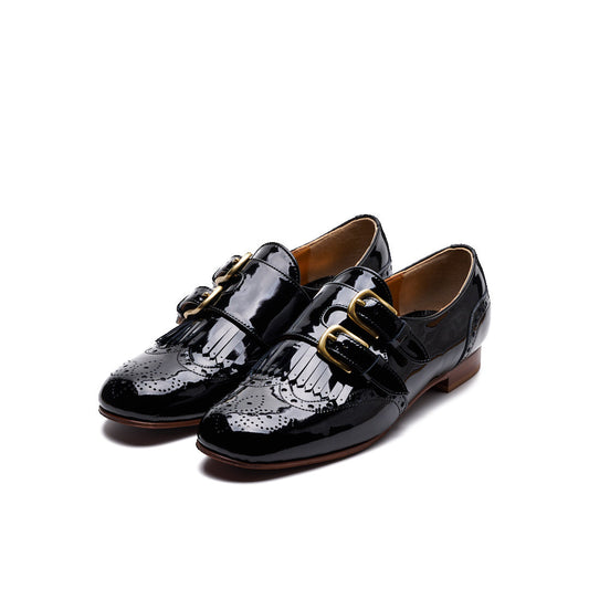C-2370　DOUBLE MONK WINGTIP SHOES BLE