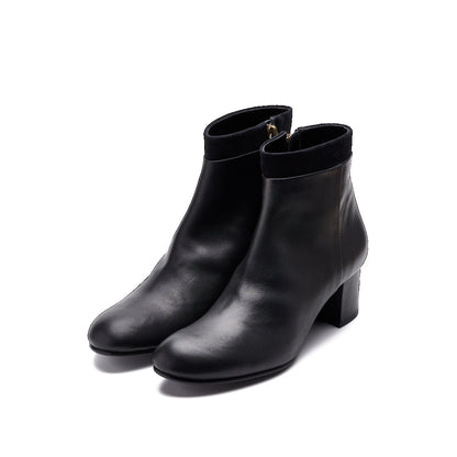 C-2367　TWO-TONE SIDE-ZIP BOOTS BL