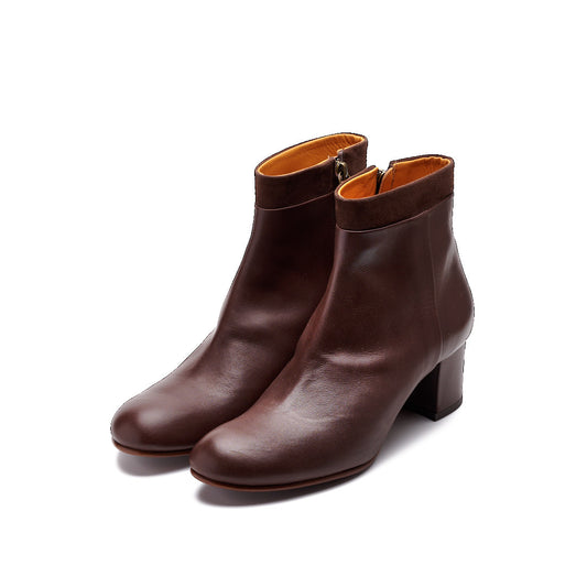 C-2367　TWO-TONE SIDE-ZIP BOOTS DBR