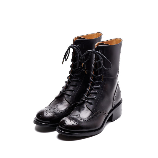 PC-592-25　 WINGTIP LACE-UP BOOTS BL