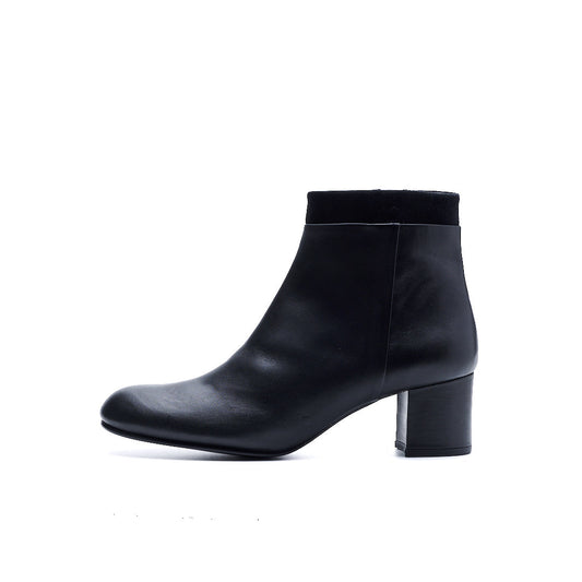 C-2367　TWO-TONE SIDE-ZIP BOOTS BL