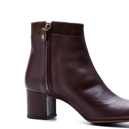C-2367　TWO-TONE SIDE-ZIP BOOTS DBR