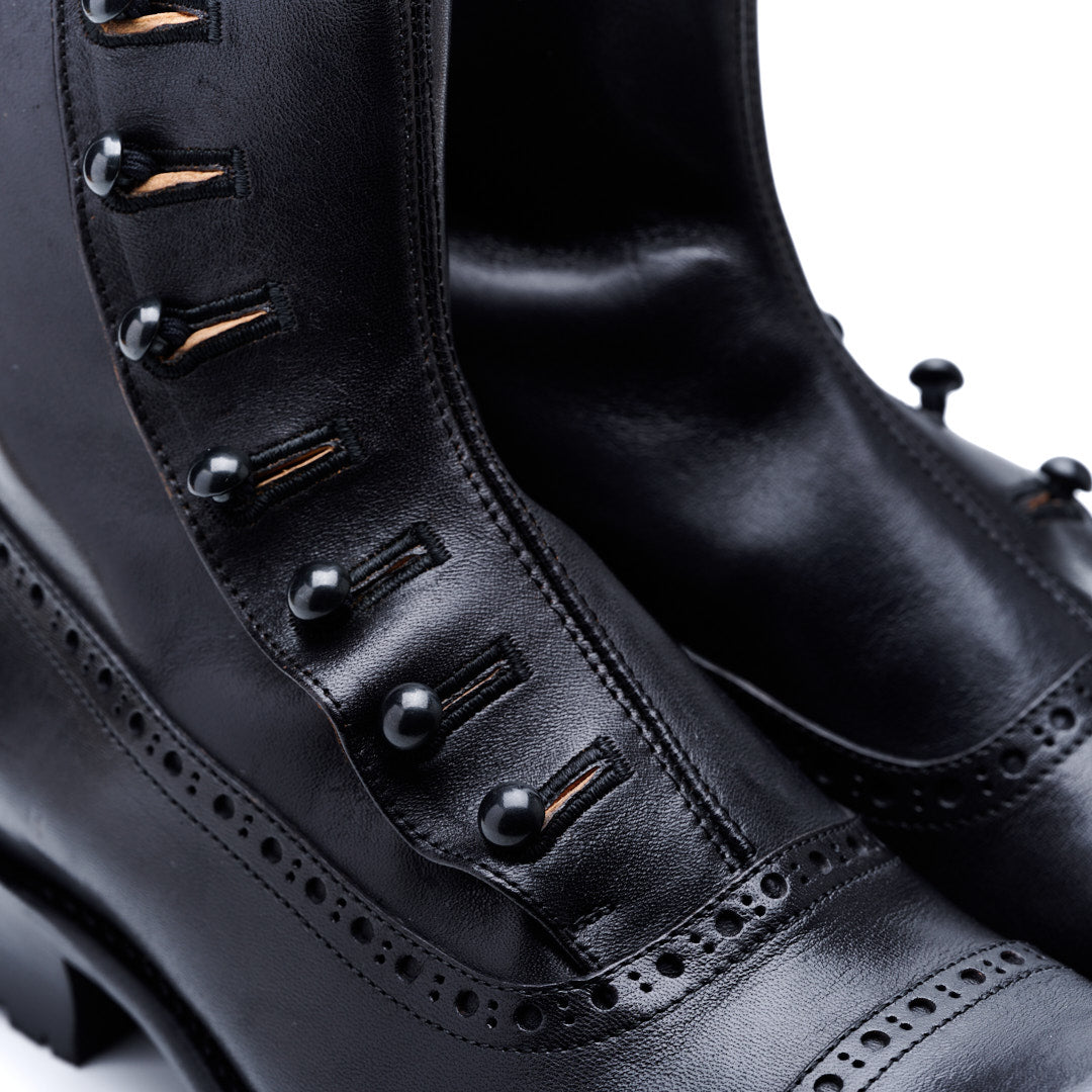 C-7063 BUTTON BOOTS BL – chausser online store