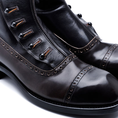 【受注オーダー／納期：2026年3月下旬】C-7039C　BUTTON BOOTS CORDOVAN GY/C