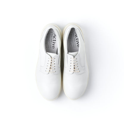 TRA-025　PLAIN TOE DERBY SHOES WH
