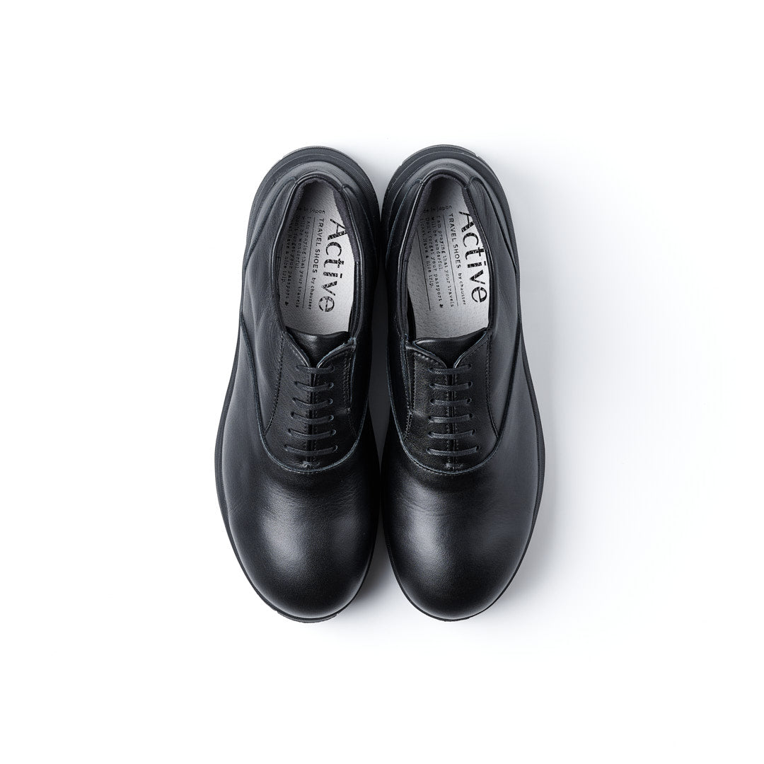 TRA-026　PLAIN TOE OXFORD SHOES BL