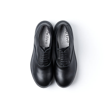 TRA-026　PLAIN TOE OXFORD SHOES BL