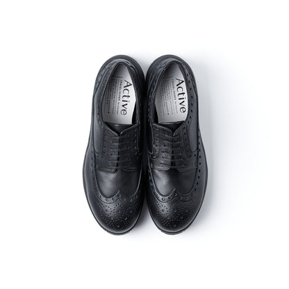 TRA-027　WINGTIP SHOES BL