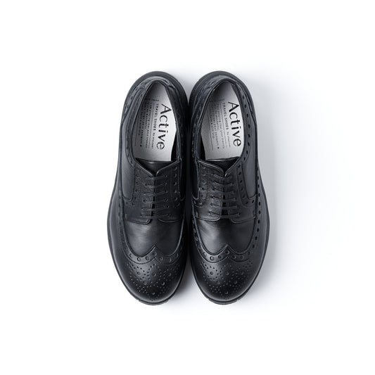 TRA-027　WINGTIP SHOES BL