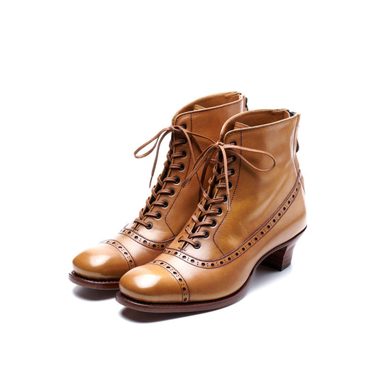 PC-5080　BACK-ZIP LACE-UP HEEL BOOTS CA