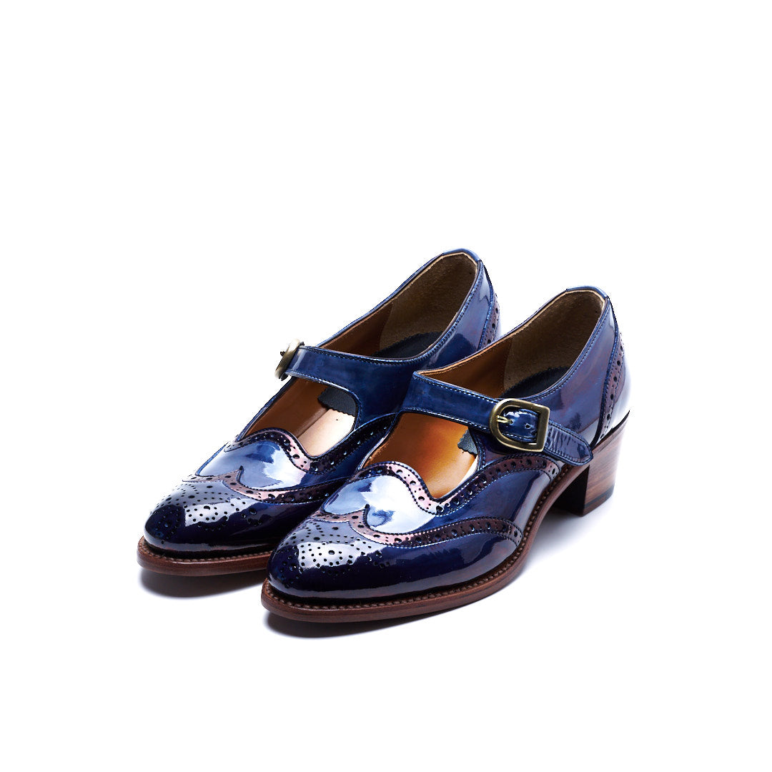 PC-5081 WINGTIP HEELS BL