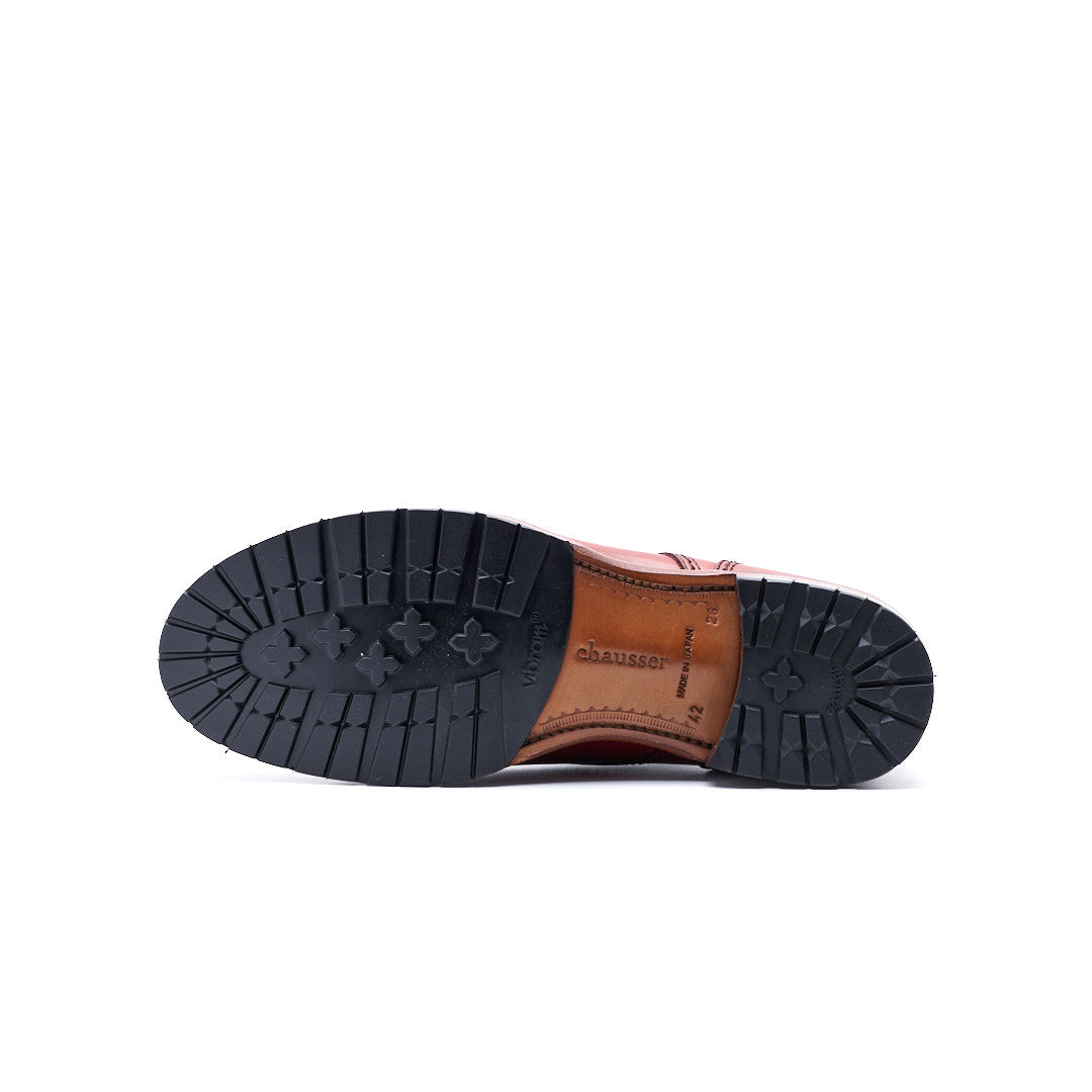 C-7062 U-MOCHA ZIPPER UNIT SHOES RBR – chausser online store