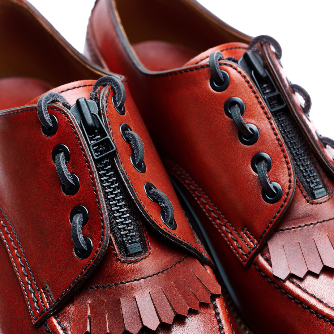 C-7062 U-MOCHA ZIPPER UNIT SHOES RBR – chausser online store