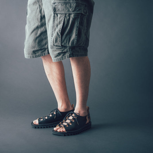 C-7061　GHILLIE SANDALS  BL
