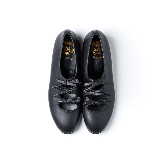 C-2362　RIBBON FLAT SHOES BL