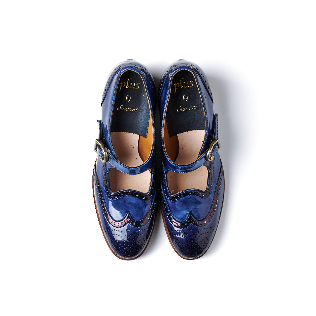 PC-5081 WINGTIP HEELS BL