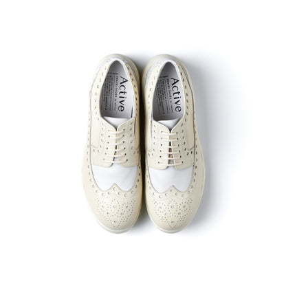 TRA-027　WING TIP SHOES CRM/WHC