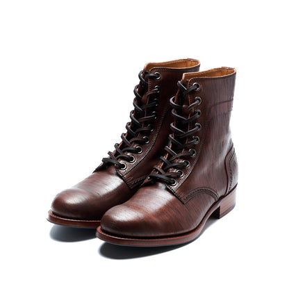 【受注オーダー／納期：2026年3月下旬】C-706GA　LACE-UP BOOTS DBR