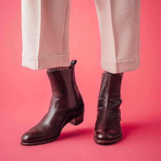 PC-5079　SIDE-GORE HEEL BOOTS DBR