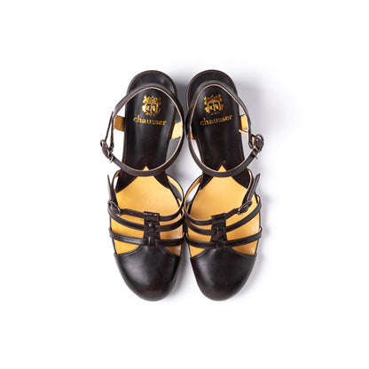 C-2318　HEEL STRAP SANDALS DBR