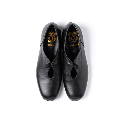 C-2324　U-FRONT CHINA BUTTON SHOES BL