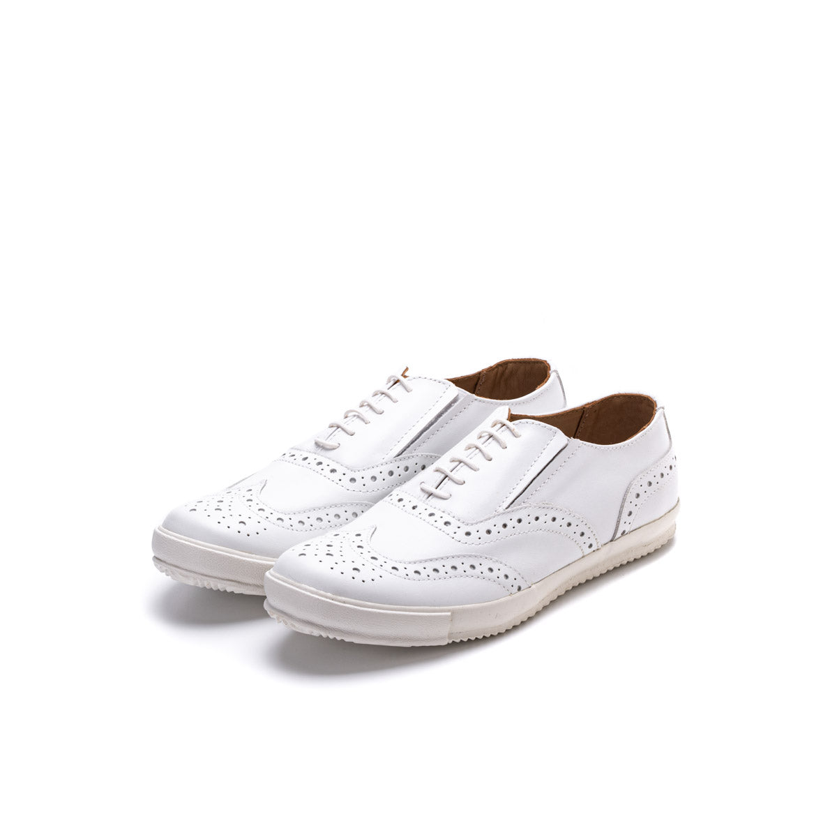 ses amis ホワイト レースアップ スニーカー ses amis – chausser online store