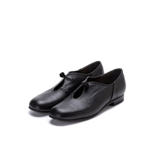 C-2324　U-FRONT CHINA BUTTON SHOES BL