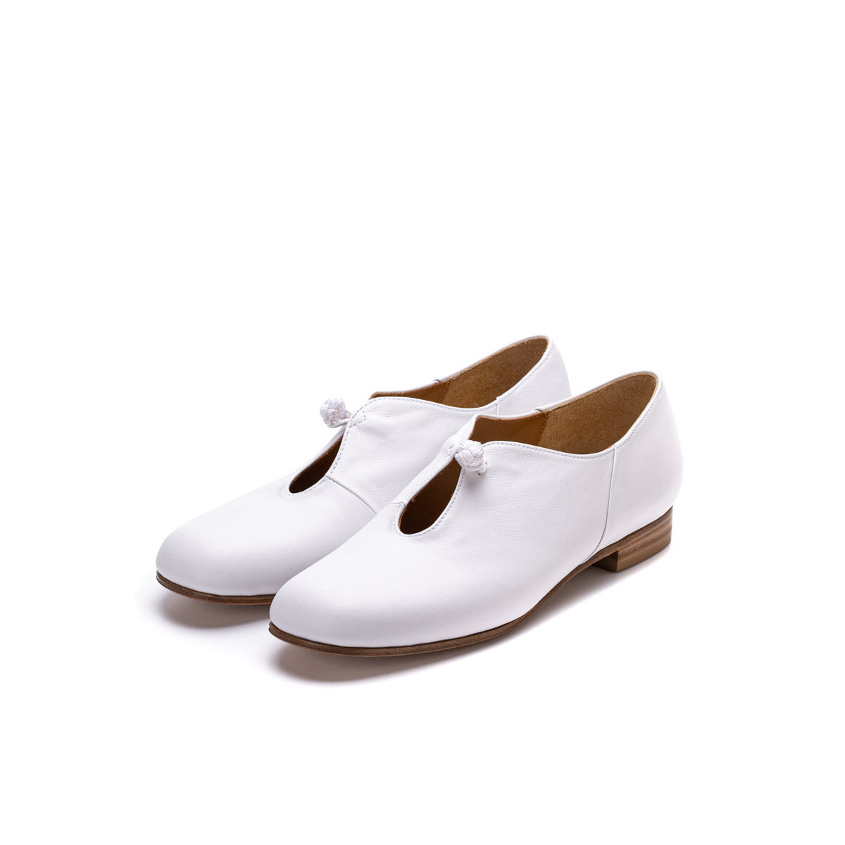 C-2324　U-FRONT CHINA BUTTON SHOES WH
