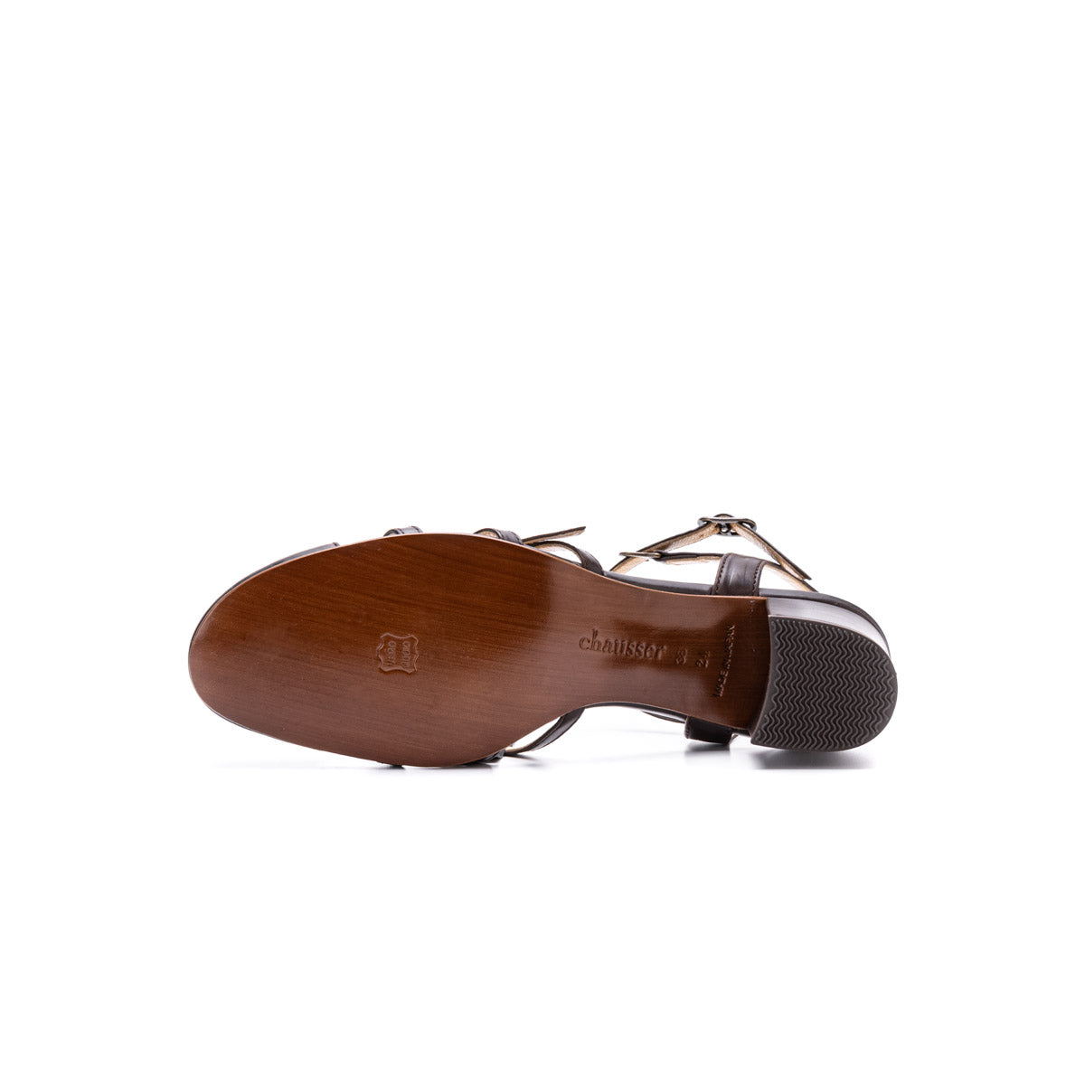 C-2318　HEEL STRAP SANDALS DBR