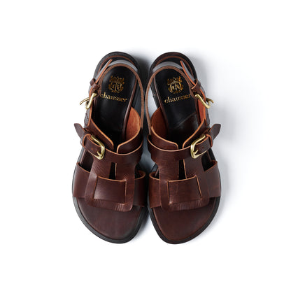 C-2350 OPEN VAMP FLAT SHOES BL