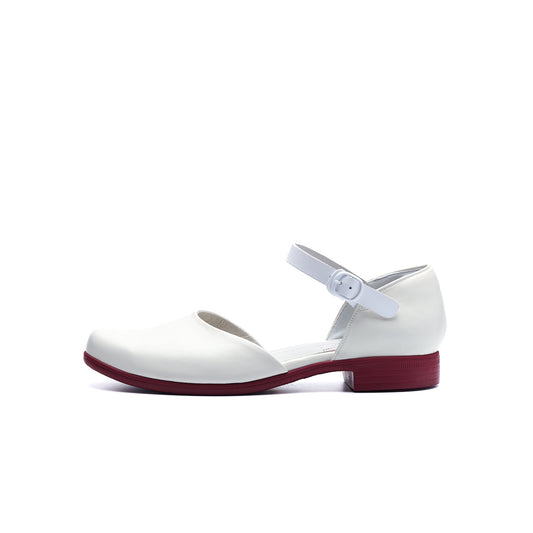 【受注生産／納期：7月下旬】TR-032　ONE-STRAP SANDALS WH/RD