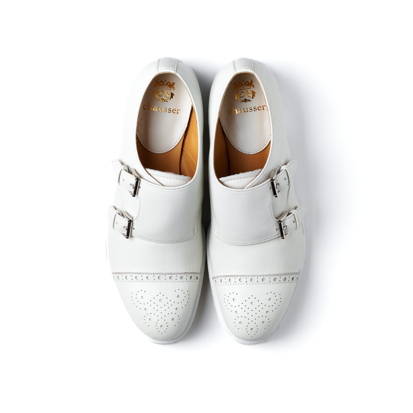 【10月上旬入荷予定】C-2379　WATERPROOF DOUBLE MONK SHOES WH