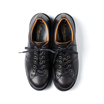 【10月中旬入荷予定】SU-112　LEATHER LOW-CUT SNEAKERS BL
