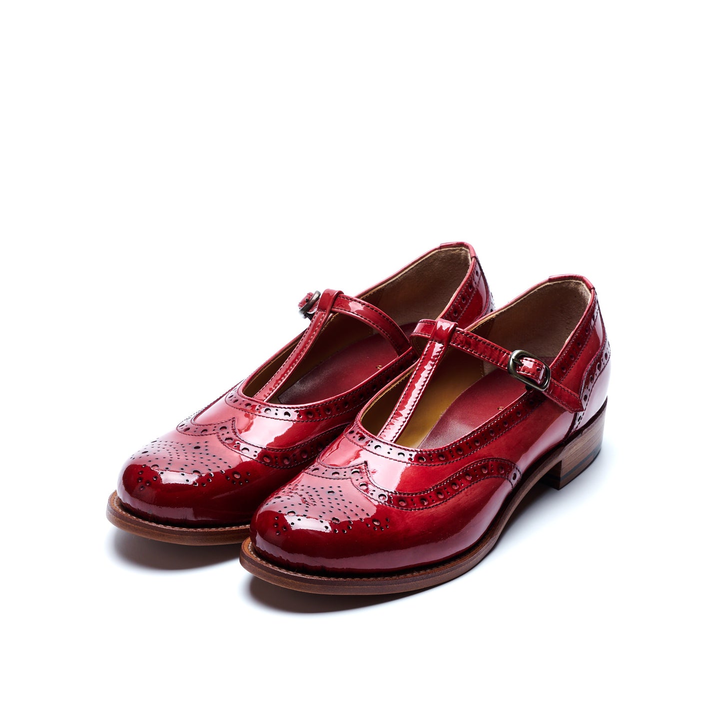 【10月中旬入荷予定】PC-5042　T-STRAP WINGTIP SHOES RDE